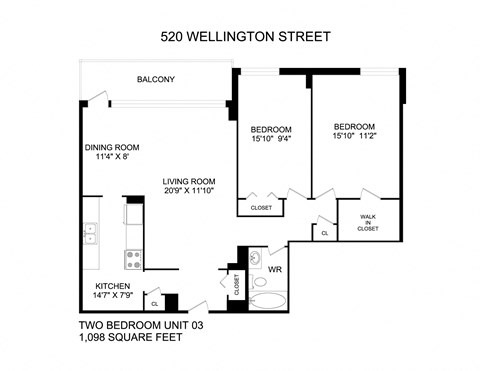 520 Wellington Street Studio-4 Beds Apartment for Rent - Photo Gallery 26